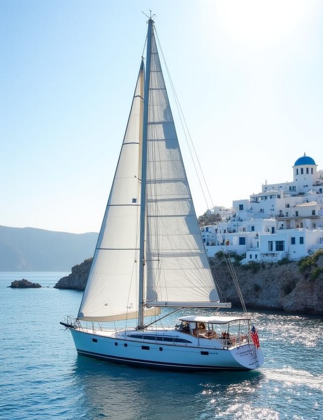 Architettura bianca e mare blu nelle Cicladi